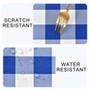 DWCN 54 x 80 Inch Checkered Tablecloth Rectangle - Waterproof,