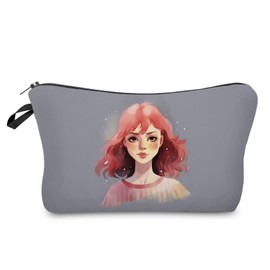 Livel lhood Fashion Lady Makeup Bag Cute Small Organizer Zipper Pouch Fashion Lady Cosmetic Bag Birthday Present for Women Friends, hzj0685