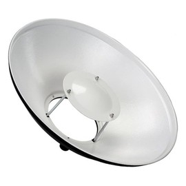 Fotodiox Pro Beauty Dish 22" (56cm), for Novatron M Series Monolight M150, M300, M500, Bare Tube Head 2107FC Strobe Flash Light, Beautydish