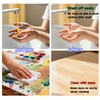 Lubibi Kids Washable Finger Paint Set，Non-Toxic 12 Colors Art Painting