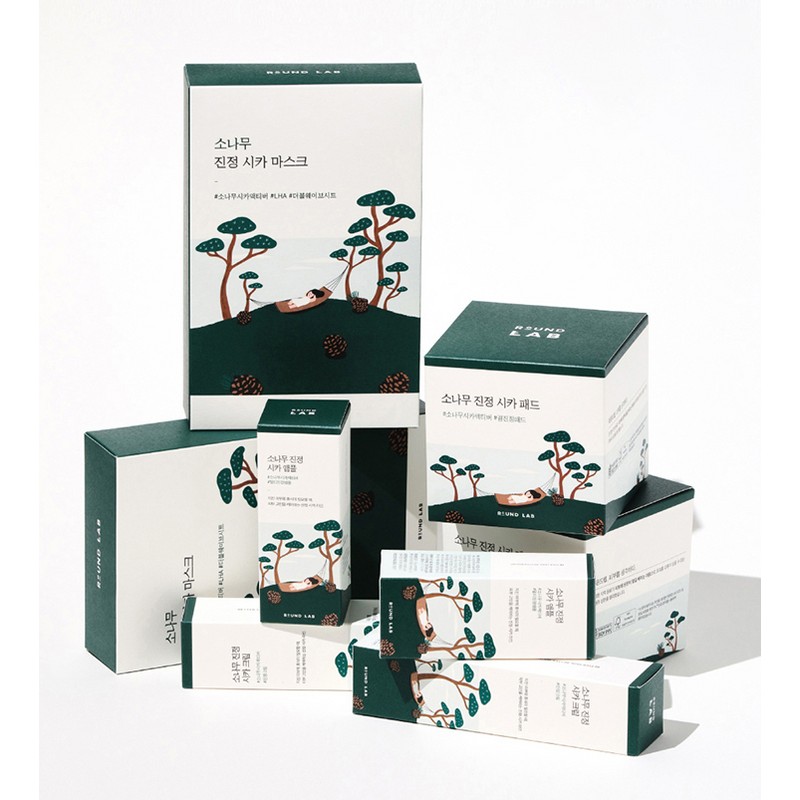 라운드랩 소나무 진정 시카 패드 195ml, 50매입, 1개 Round Lab