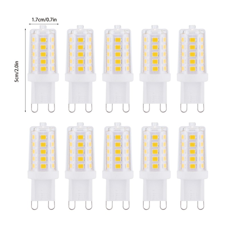 10PCS G9 Base LED Light Bulb 3W 32LED BiPin Bulb