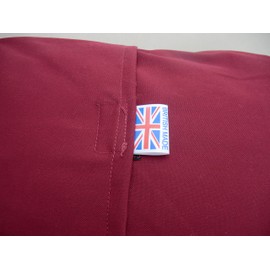 PERFECT PILLOW LTD - [ CUSHION ONLY ] MEDITATION STOOL CUSHION BURGUNDY , NATURAL ORGANIC KAPOK FILLED / BEWARE CHEMICAL LADEN TOXIC ALTERNATIVE which are not good for health in your home or retreat, BRITISH MADE .. Stool shown in image is for DEMONSTRAT
