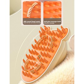 Cat Steam Brush for Shedding - Steamy Cat Brush for Indoor Cats, Cat Hair Steam Brush for Massage, Spritz Defur Comb for Cats, Pet Steamer Brush for Shorted and Long Haired Dogs