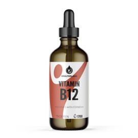 Vitamin B12 Tropfen - 50ml - vegan, ohne Alkohol, beide Aktivformen (Methyl- & Adenosylcobalamin)