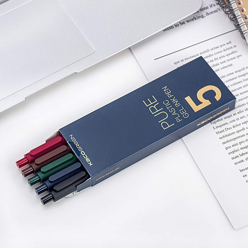 czxwyst KACO Soft Touch Retractable Gel Ink Pens 0.5mm Fine