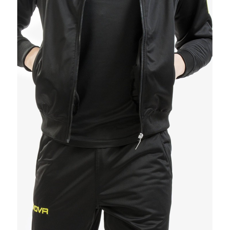 Givova Boys Tr018l-0204-s Jumpsuit, Puma Black-Asphalt, S-L EU
