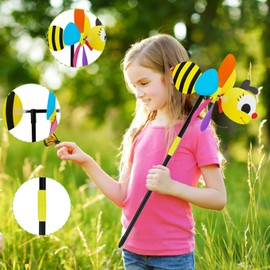 Windmill Garden, Pack of 4 Windmill Animal, Windmill Toy, Windmill Children, 3D Windmill, Wind Chime Garden, Windmill Decoration for Decoration, Garden, Balcony, Patio