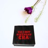 XIUHUBA In My Birthday Era Napkins, 50 Pcs Red Foil