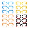 GUD 12-Pack Reading Glasses, Irregular Hexagon Design Readers For Women,