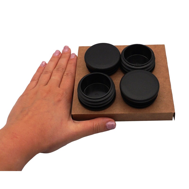 SKIR'CO (4 pcs) Round Tube Inserts 50 mm, Fence Post
