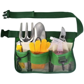 Gardening Tool Waist Bag, Waterproof Oxford Cloth Heavy Duty Garden Working Tool Belt Adjustable Garden Waistband for Holding Gardening Tools (Assorted Color)