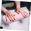 Healvian 1pc Stylish Pu Leather Manicure Pillow Detachable Nail Hand