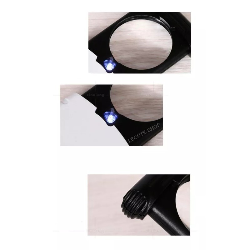 Pull-Type Lupa Led 8x De 37 Mm Para Lectura Tipo