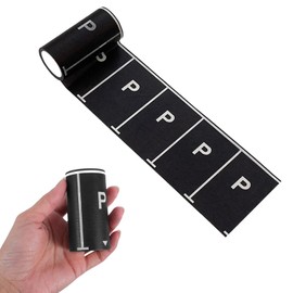 DONGFANGB Parking Lot Tape, 16.4 ft (5 m) Roll, 3.0 inches (7.5 cm) Wide, Mini Car Road Marker, DIY Scene Making, Pretend Play, Educational Toy, Gift (P Mark)