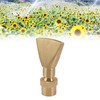 Fan Shaped Fountain Nozzle Copper Adjustable Uniform Water Spray Fan
