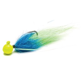 Mustad Addicted Tailout Twitcher Jig .75 oz - UV Chartruese-Anadro Blue- Green Machine