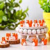 Geelin 50 Pcs Mini Resin Fox Ducks Bulk Cute Fox
