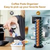 ZECENN Coffee Pod Holder Storage Organizer Compatible with Nespresso OriginalLine,