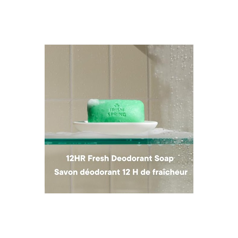 Irish Spring Bath Bar Soap, Original, 3.75 oz. Bars, 12-Count