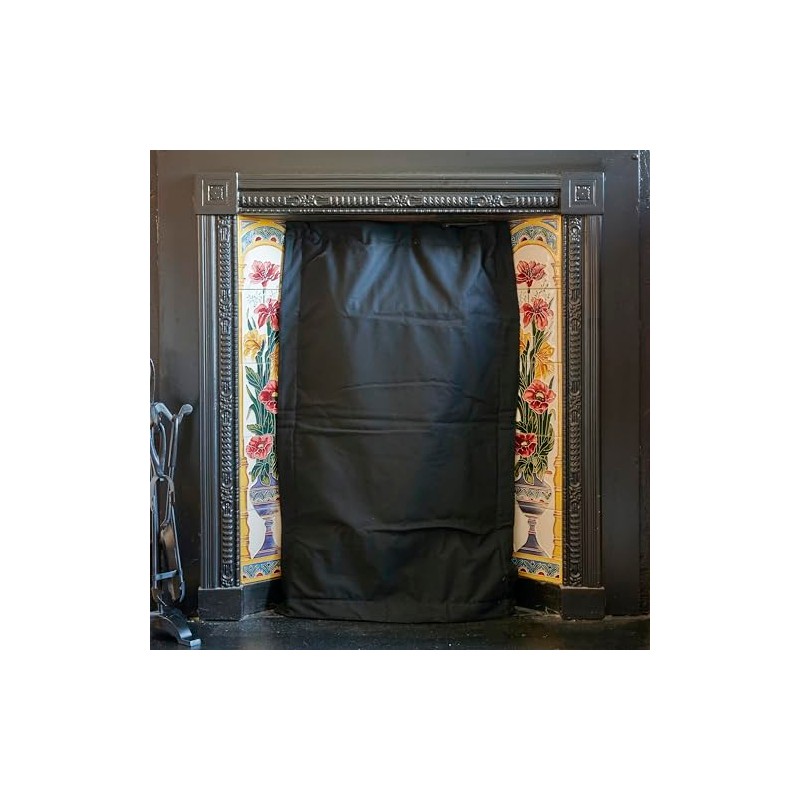 Magnetic Fireplace Draught Excluder Blanket Sustainable Fabric 50cm x 62cm
