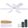Kviflon 46 inch Ceiling Fans with Lights and Remote/APP Control,
