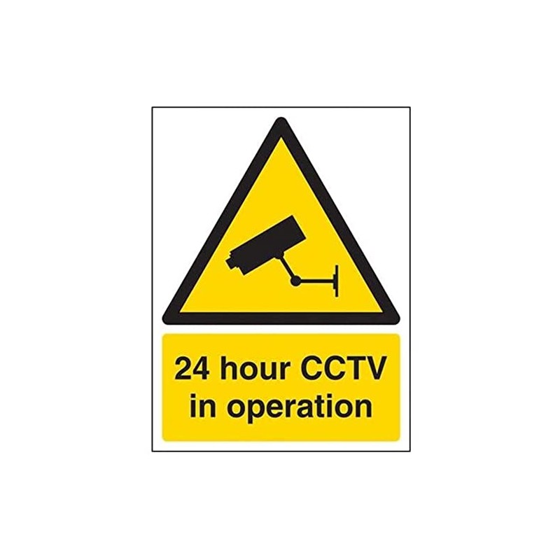 V Safety 6E001AN-R Security Notice, Cctv In Operation Sign -