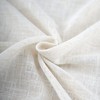 VOILYBIRD Natural Linen Semi Sheer Curtains Tab Top (Natural, 52"