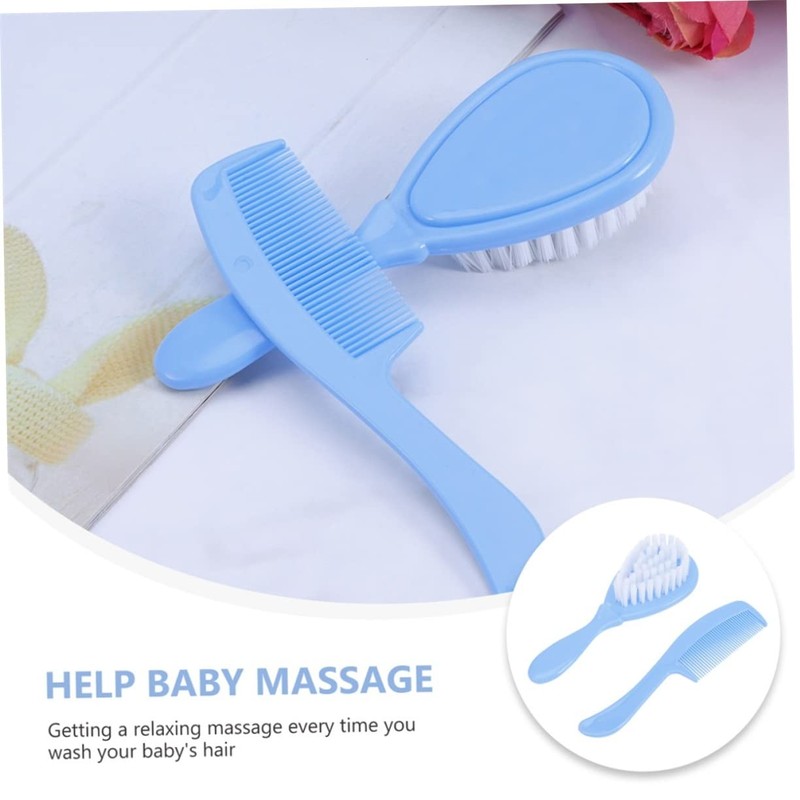 ORFOFE 3 Sets Baby Hair Washing Brush Kit Infant Comb