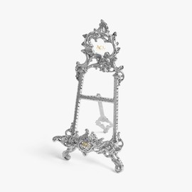ACL Silver Easel Display Stands for Art Deco, Paintings, Pictures, Decorative Plates, Wedding Signs, Menu Stand, Home Decor Silver Picture Stand 9”