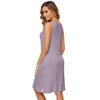 WiWi Soft Womens Bamboo Viscose Nightgowns Sleeveless Tank Night Dress
