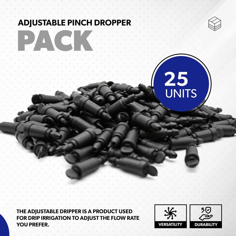 DOJA Barcelona Adjustable Dripper Pack of 25 Row Dripper Drip