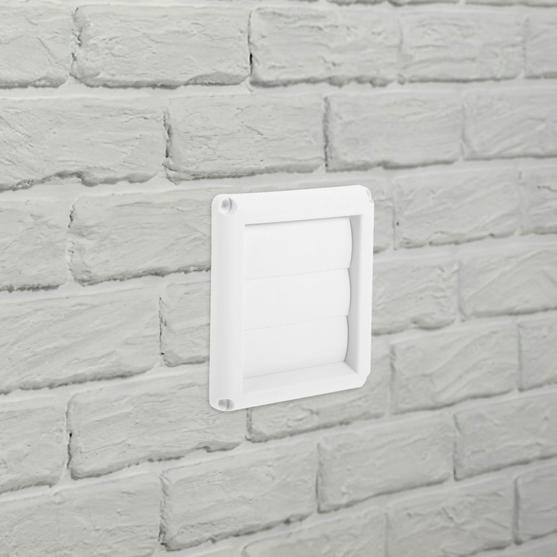 KICHOUSE Dryer Vent Cover Louvered Design for Enhanced Efficiency Construction