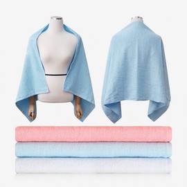 Songwol Towel Pastel Bath Cotton Towel 62*125 Color-white 2ea