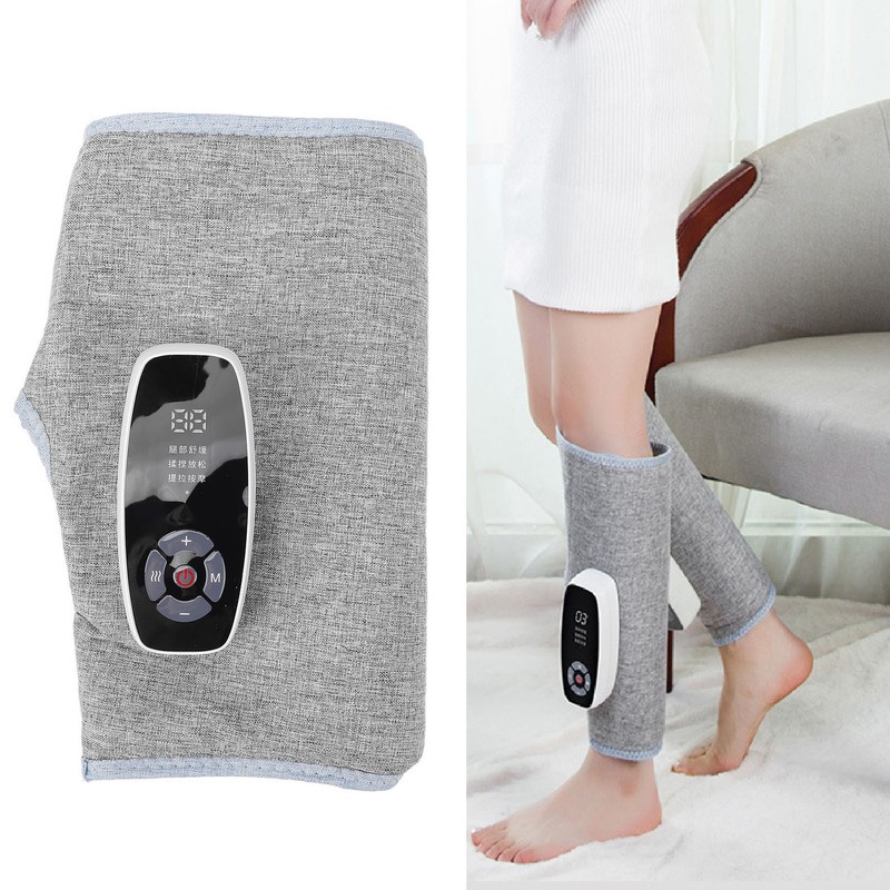 Air Calf Compression Massager Heating Kneading Automatic Adjustable 3 Gears
