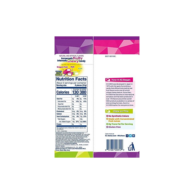 Hi-Chew Chewy Candy, 3.17 Oz