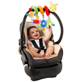 LIAOLI Car Seat Rattle Baby Pram Toy Spiral Car Hanging Activity Spiral Toddler Pram Toy (Style 1)