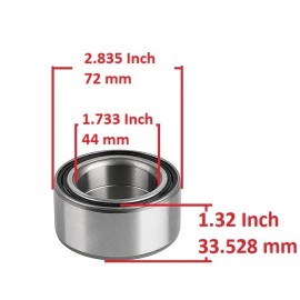 H&H Bros 4 Front Rear Wheel Hub Knuckle Ball Bearing for Polaris General 4 1000 2017-2022