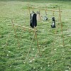 Camping Hanging Rack Portable Foldable Tripod Shelf for Light Tools