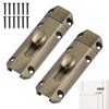 2 Pack Barrel Slide Door Bolts 4 Inch Heavy Gate