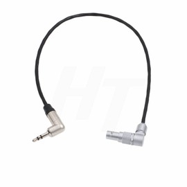 HangTon Timecode Cable for Tentacle Sync to Alexa Mini LF Classic Camera Sound Devices 633 TRS (3.5mm Jack to 0B 5 Pin Rotated 90-Degree)