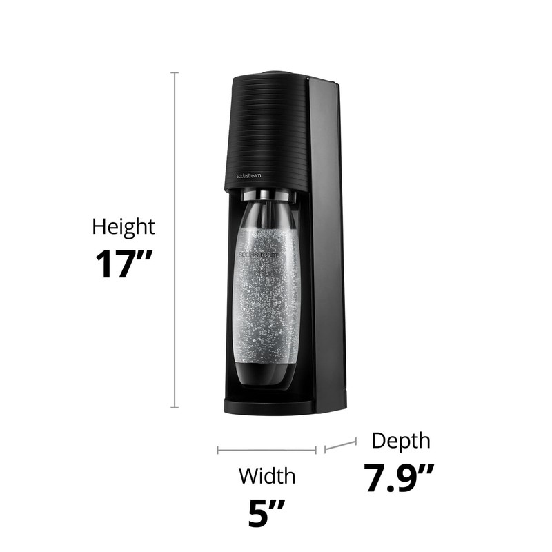 SodaStream Terra Sparkling Water Maker (Misty Blue) with CO2 and