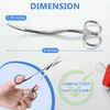 Therwen 6 Inch Curved Embroidery Scissors, Double Curved Scissors Stainless