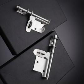 Stainless Steel Door Lock Sliding Bolts Security Door Bolt Garden Gate Bolt Bolt Lock Stainless Steel Door Bolt for Cabinet Doors, Barn Doors, Sliding Doors, Special Door Locks, Pack of 2