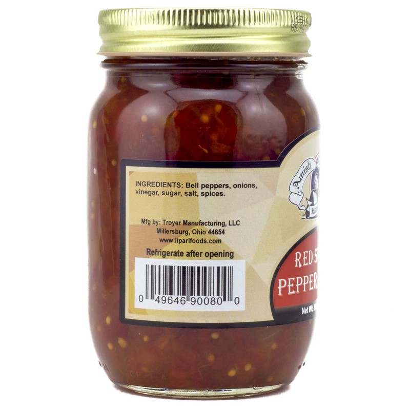 Amish Wedding Red Sweet Pepper Relish 15 Ounces (Pack of