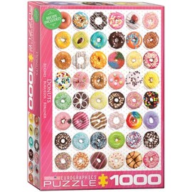 EuroGraphics Donuts Jigsaw Puzzle (1000-Piece) (6000-0585) , Pink