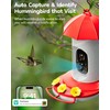 LongPlus® Hummingbird Feeder with Camera, Ant Moat, Bee Proof, Bird