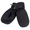 Island Green Mens Fleece Lined Durable Golf Mitts Gloves, Black,