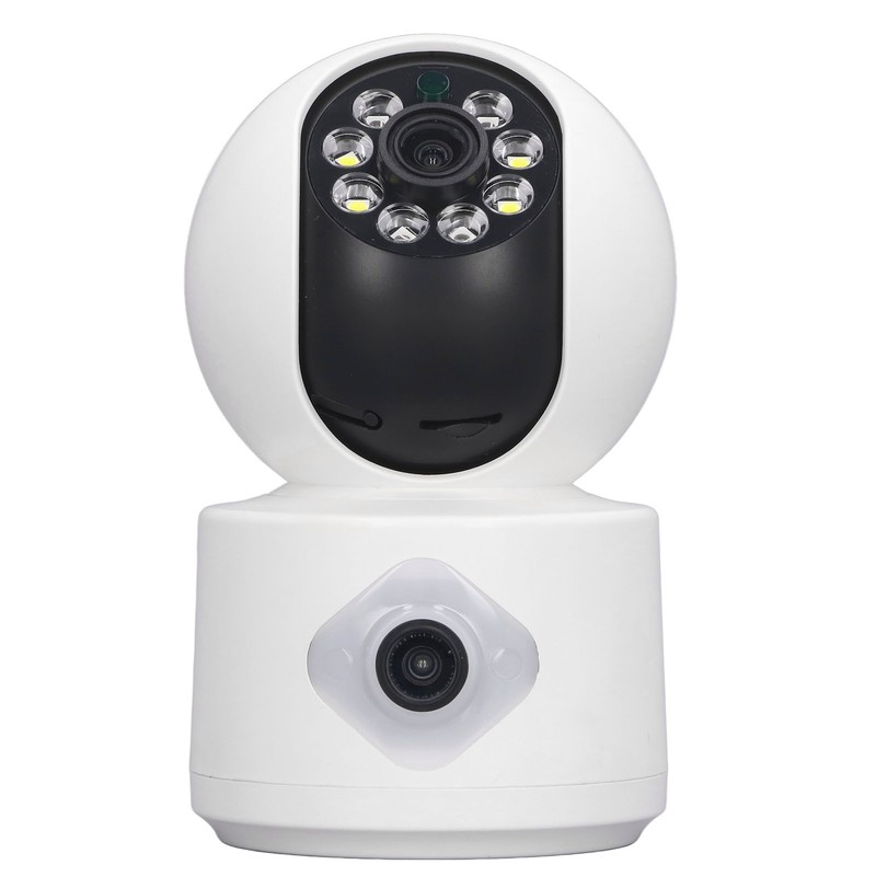 Home Security Camera 2MP Dual Lens Night Vision Remote Control