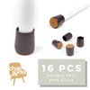 Chair Leg Caps Floor Protectors - (Pipe/16 Piece Set) |
